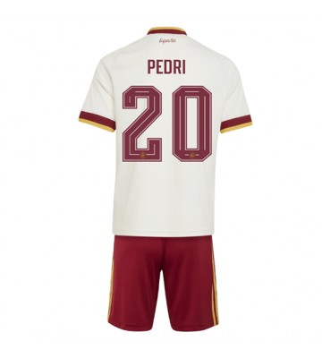 Spanien Pedri Gonzalez #20 Bortaställ Barn VM 2026 Kortärmad (+ Korta byxor)